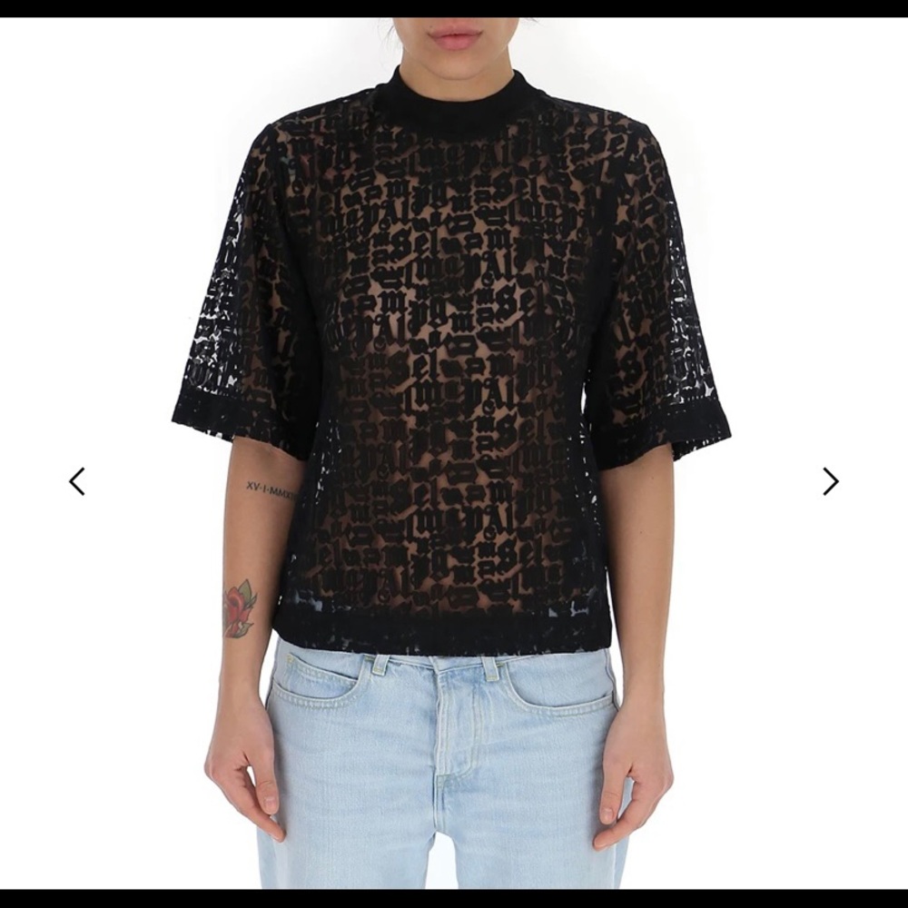 Palm Angels Logo Sheer T-Shirt
